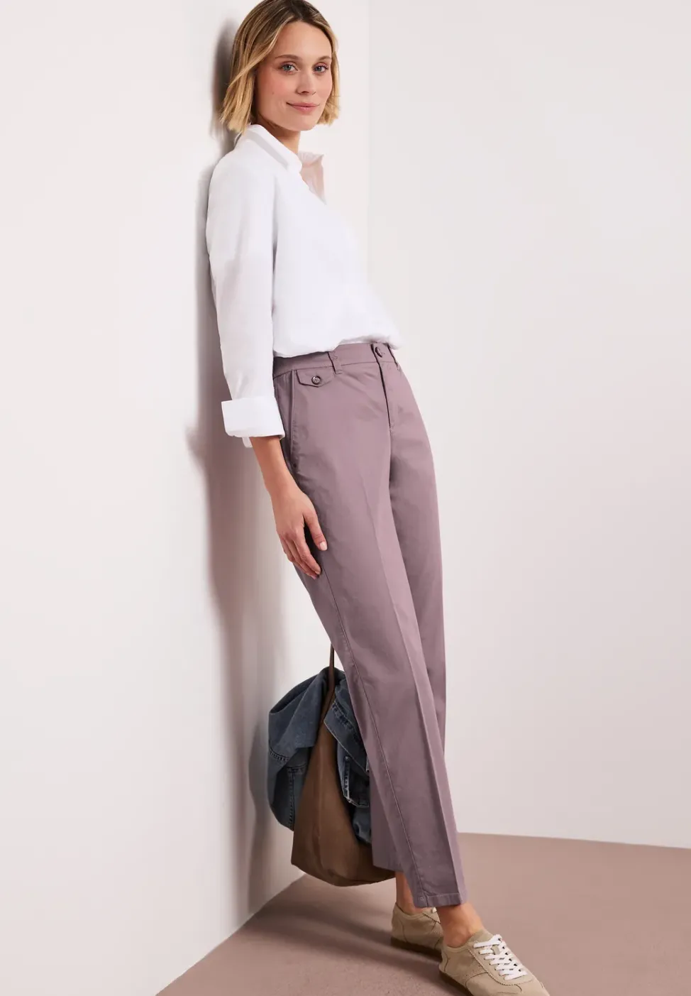 Chino im Casual Fit in softer Qualität