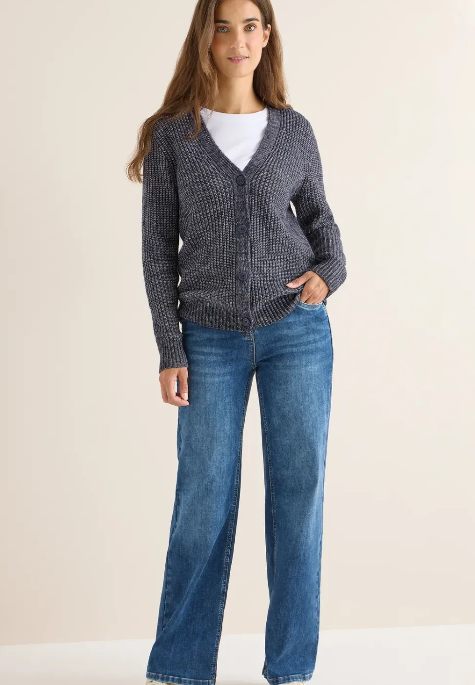 Chunky Melange Cardigan
