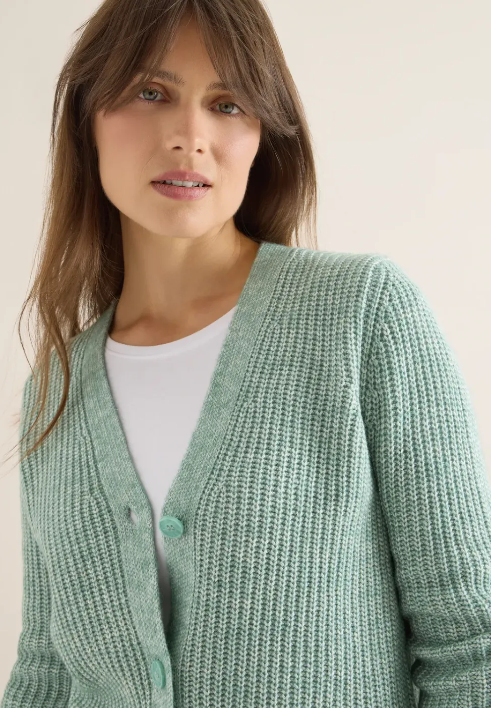 Chunky Melange Cardigan