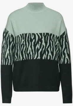 Color-Block Jacquard Sweater
