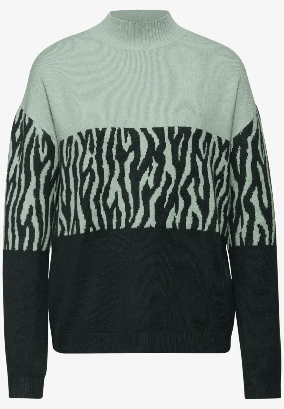 Color-Block Jacquard Sweater