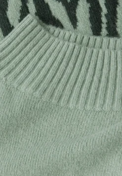 Color-Block Jacquard Sweater