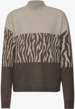 Color-Block Jacquard Sweater