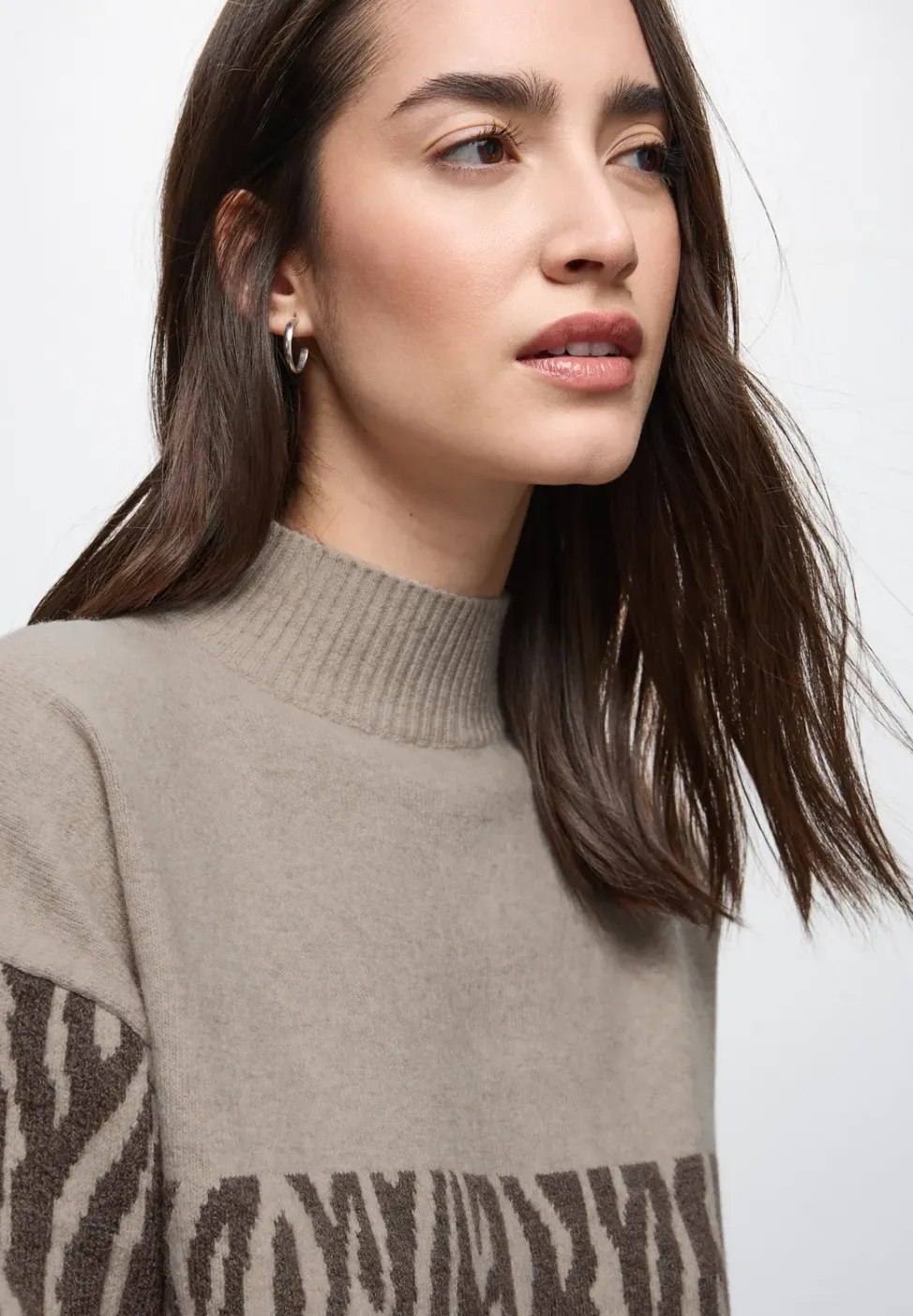 Color-Block Jacquard Sweater
