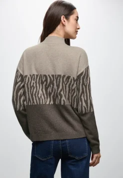 Color-Block Jacquard Sweater