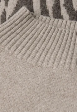 Color-Block Jacquard Sweater