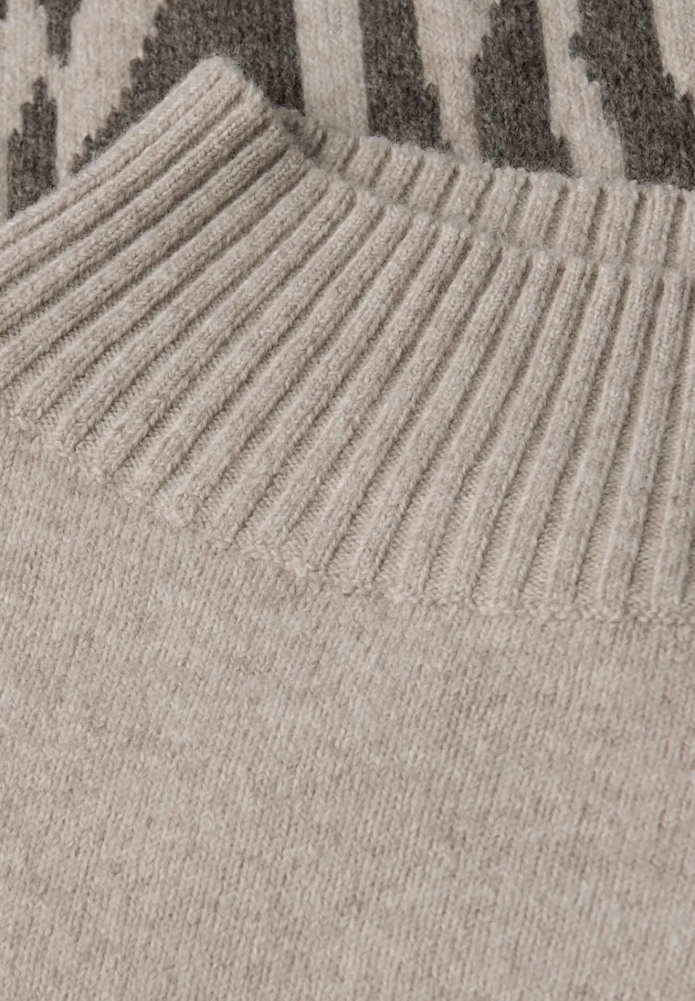 Color-Block Jacquard Sweater