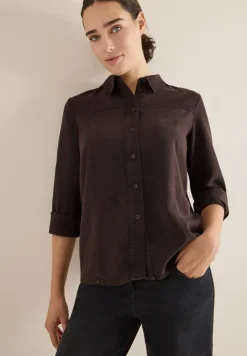 Colored Lyocell Hemdbluse