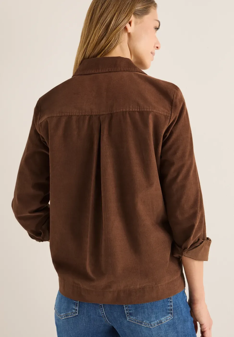 Cord Hemdbluse