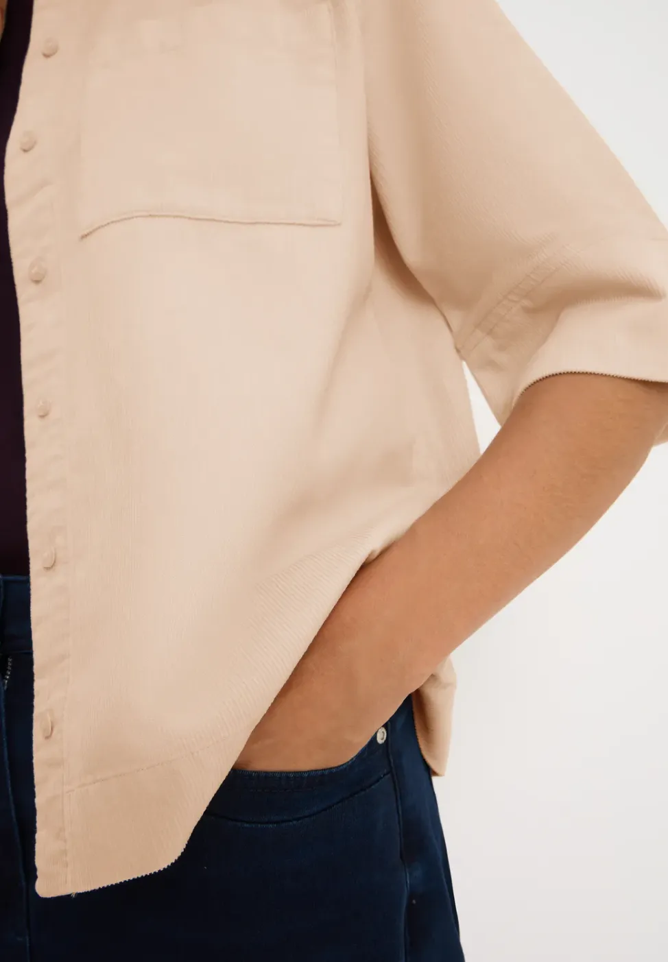 Cord Hemdbluse