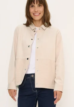Cord Overshirt mit Knöpfen