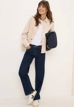 Cord Overshirt mit Knöpfen