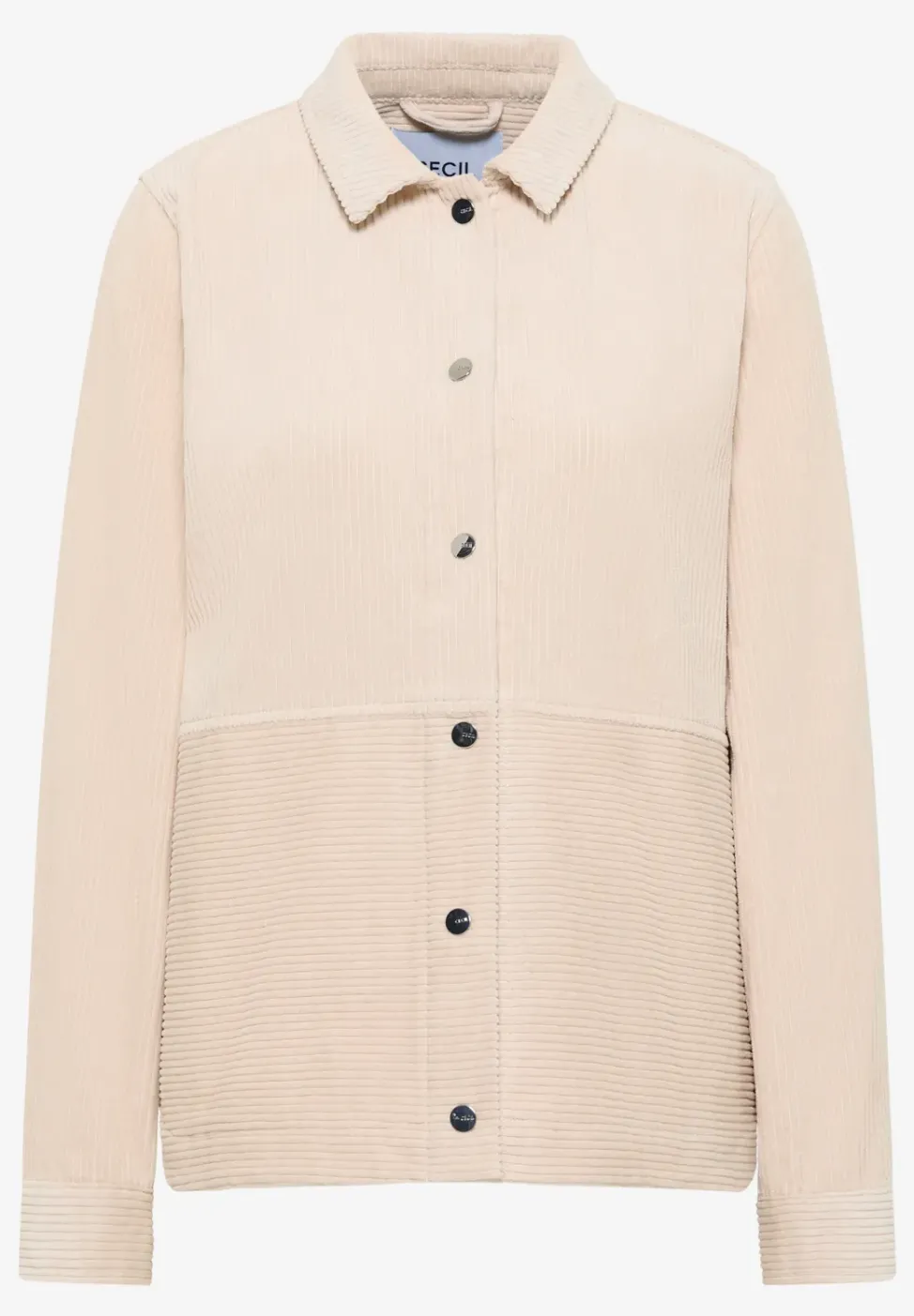 Cord Overshirt mit Knöpfen