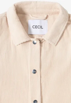 Cord Overshirt mit Knöpfen