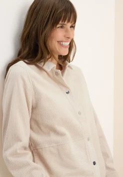 Cord Overshirt mit Knöpfen
