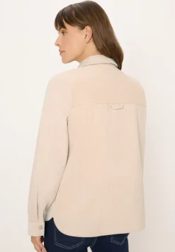 Cord Overshirt mit Knöpfen