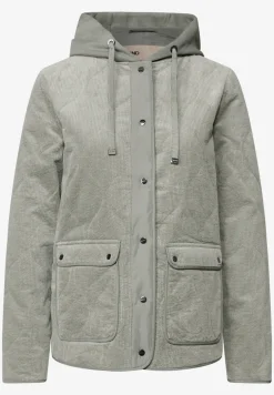 Cord Steppjacke mit Kapuze