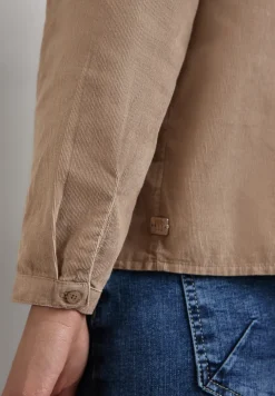 Cord-Bluse mit Knopfleiste