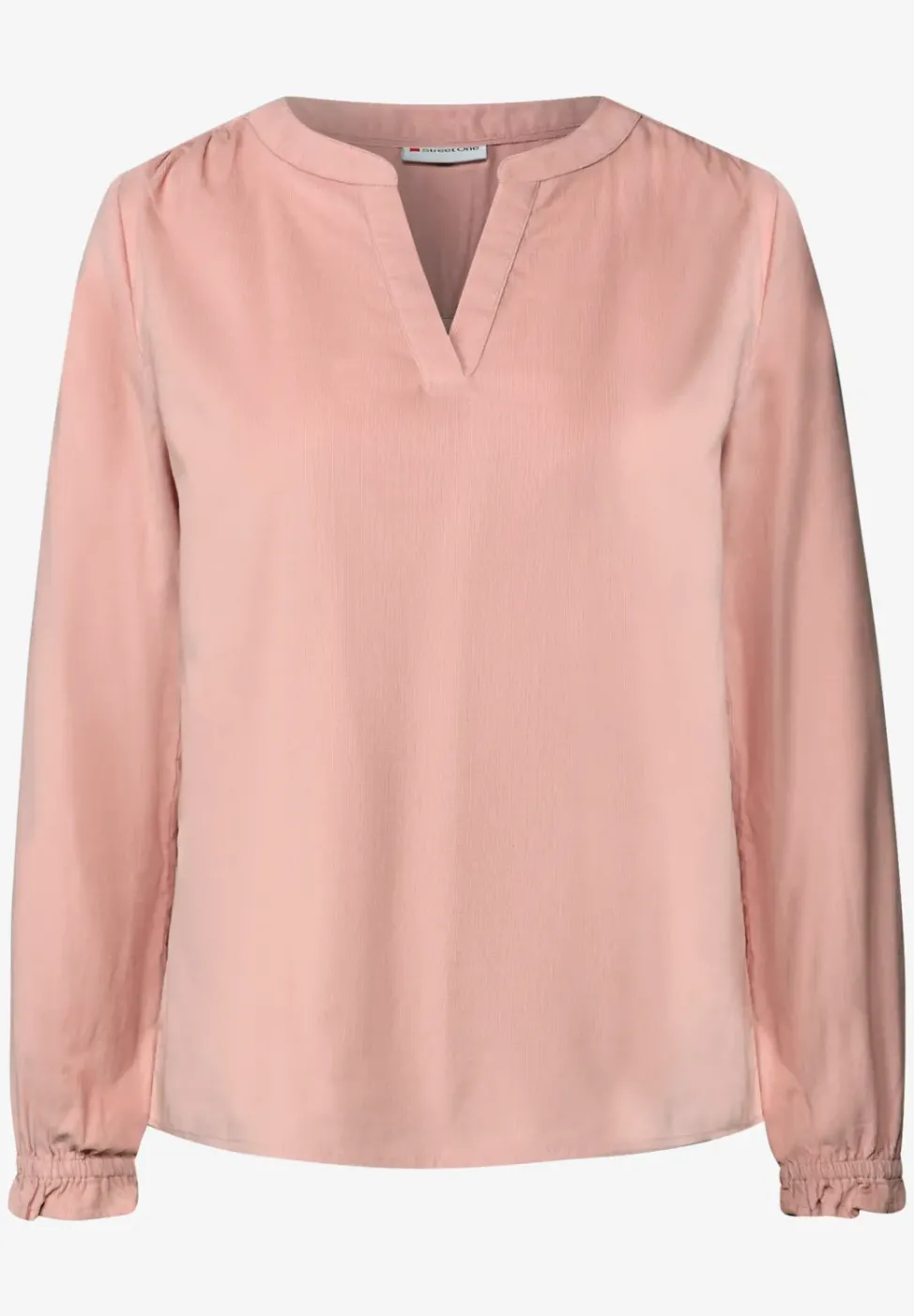 Cordbluse mit Rüschendetails