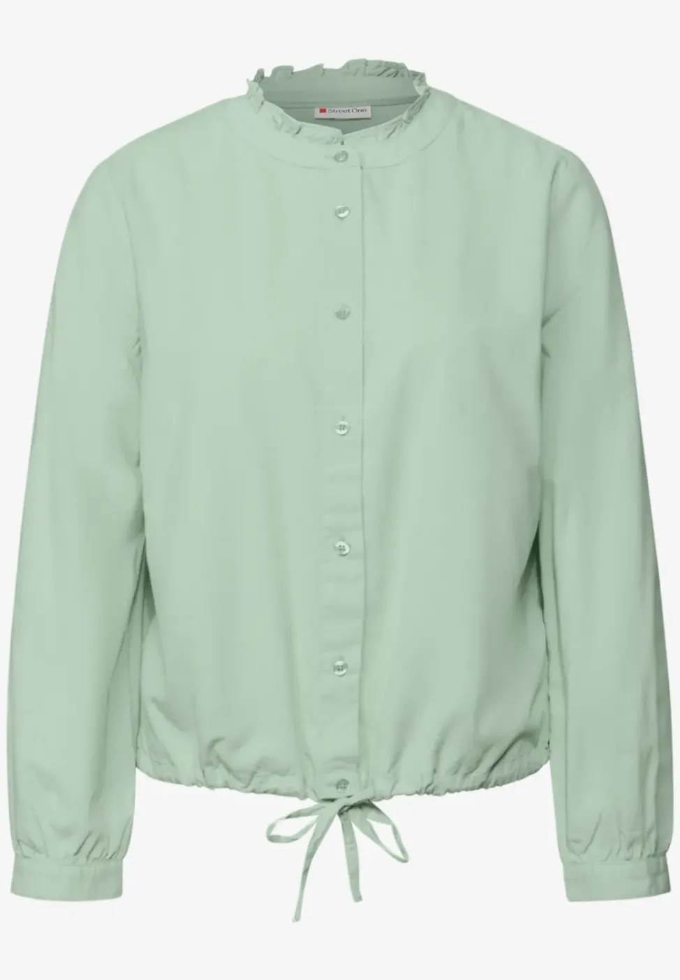 Cordbluse mit Tunnelzug