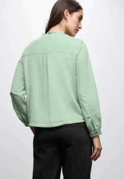 Cordbluse mit Tunnelzug