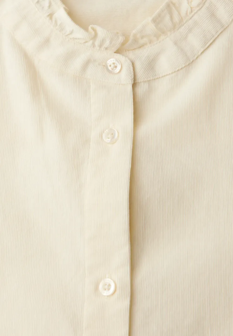 Cordbluse mit Tunnelzug