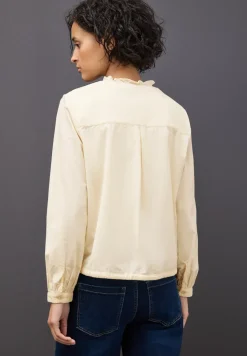 Cordbluse mit Tunnelzug
