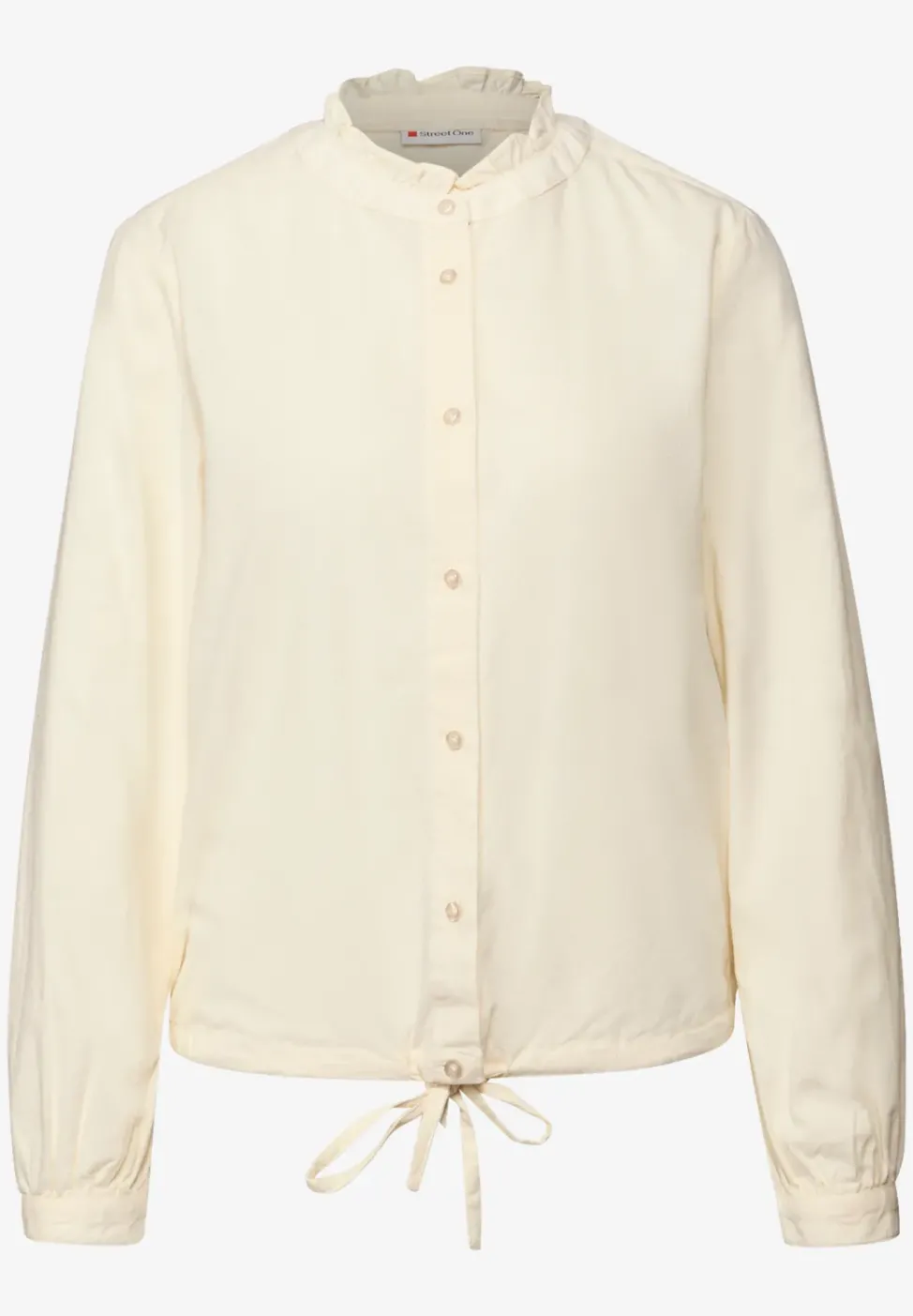 Cordbluse mit Tunnelzug
