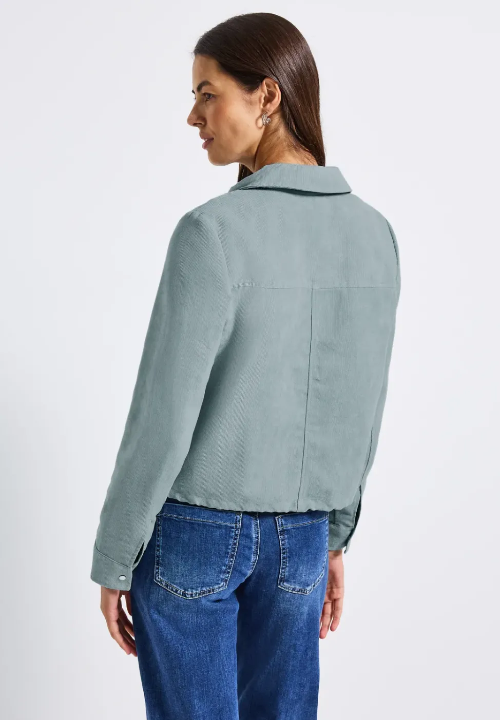 Cordjacke mit Zipper