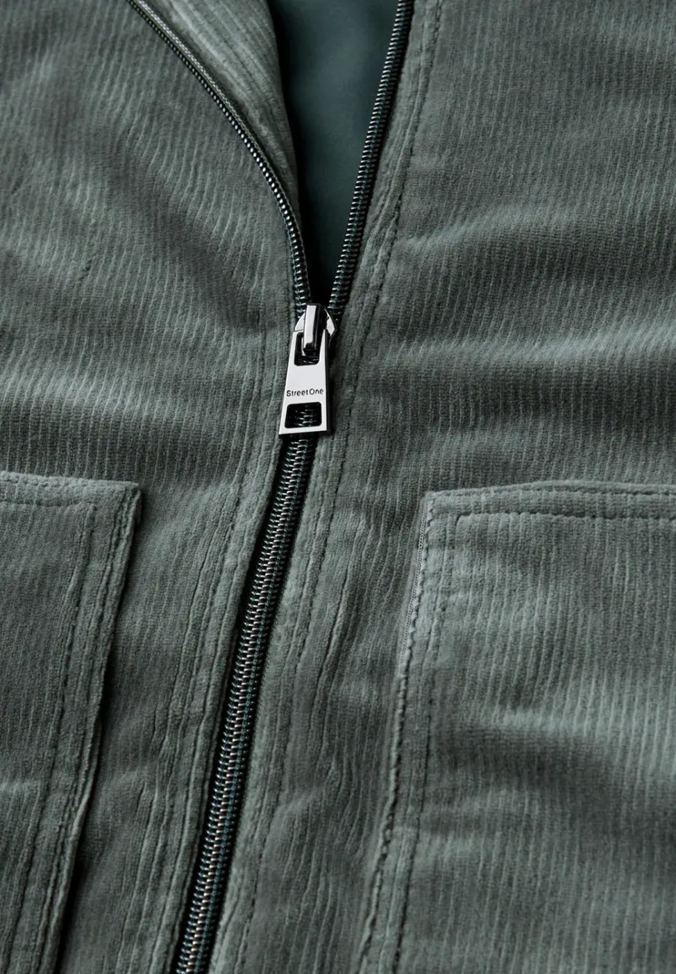 Cordjacke mit Zipper
