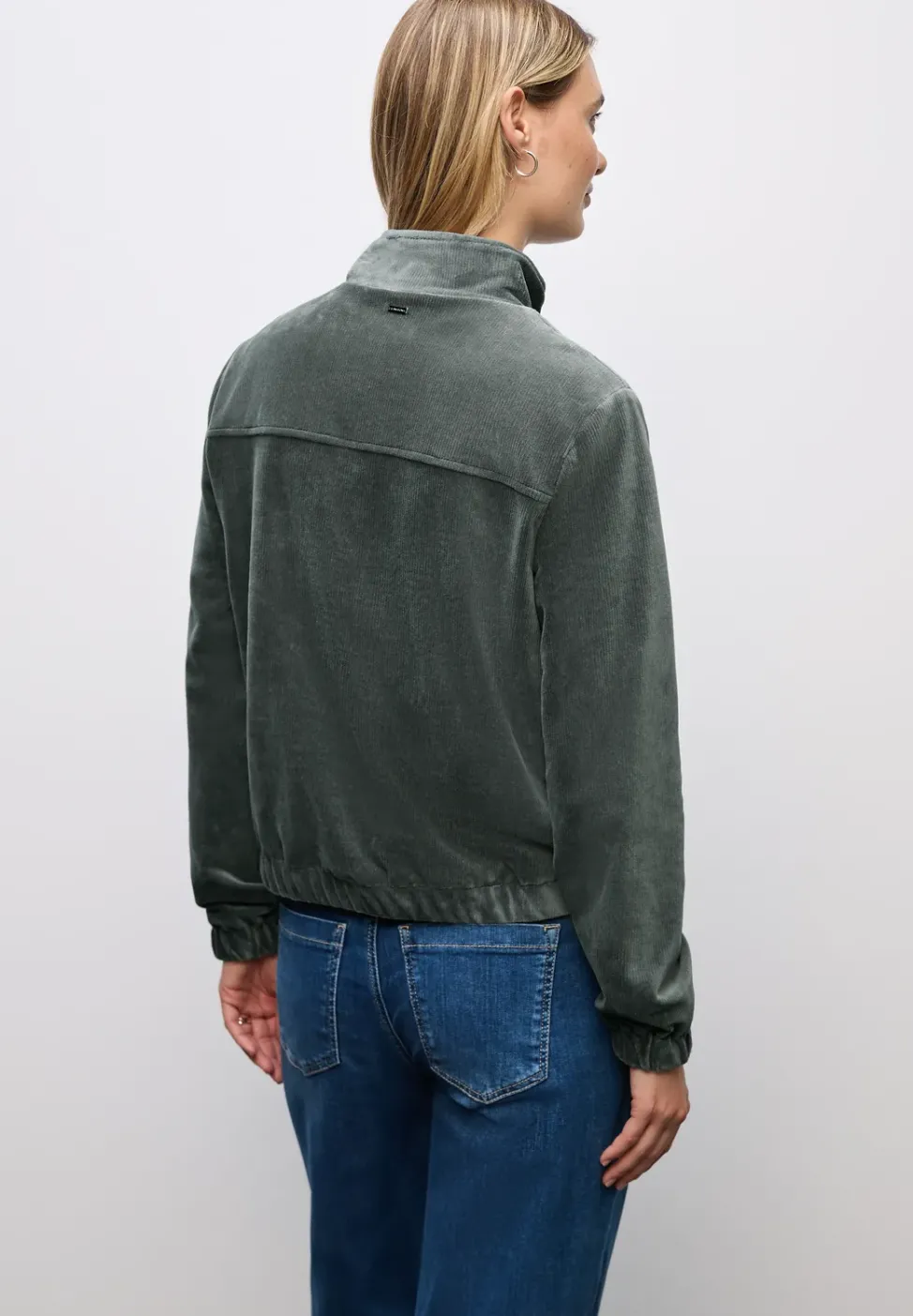Cordjacke mit Zipper