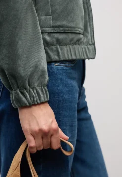 Cordjacke mit Zipper