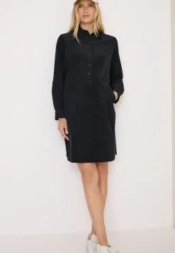 Cordkleid in Unifarbe