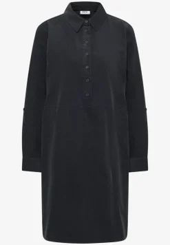 Cordkleid in Unifarbe