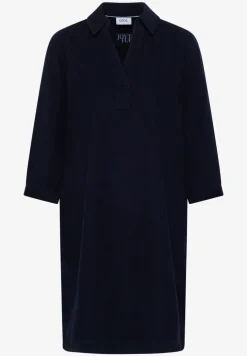 Cordkleid in Unifarbe