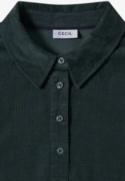 Cordkleid in Unifarbe