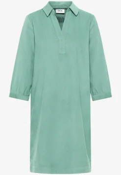 Cordkleid in Unifarbe