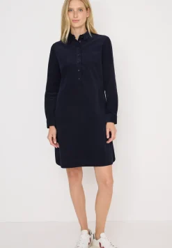 Cordkleid in Unifarbe