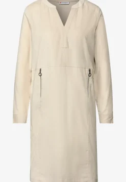 Cordkleid mit Split Neck