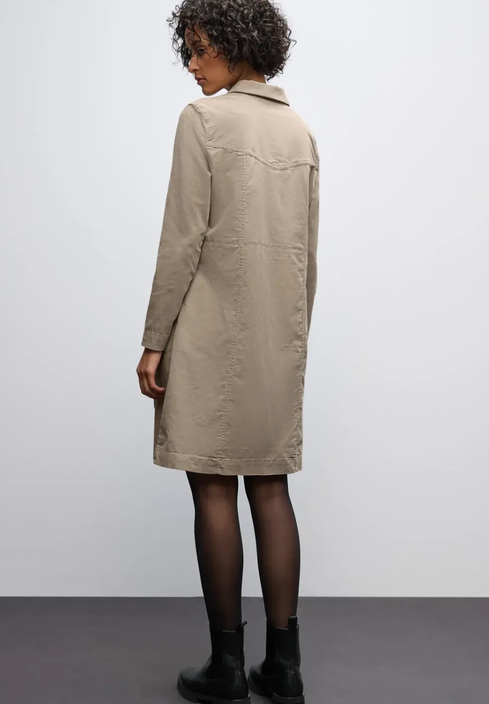 Cordkleid mit Zipper