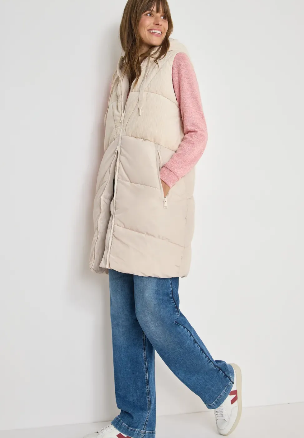 Cordmix Puffer Weste