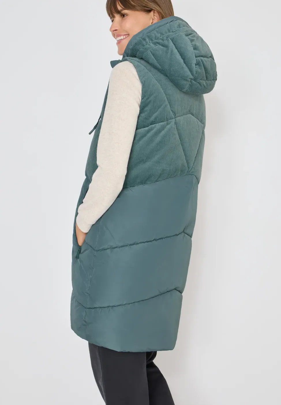 Cordmix Puffer Weste