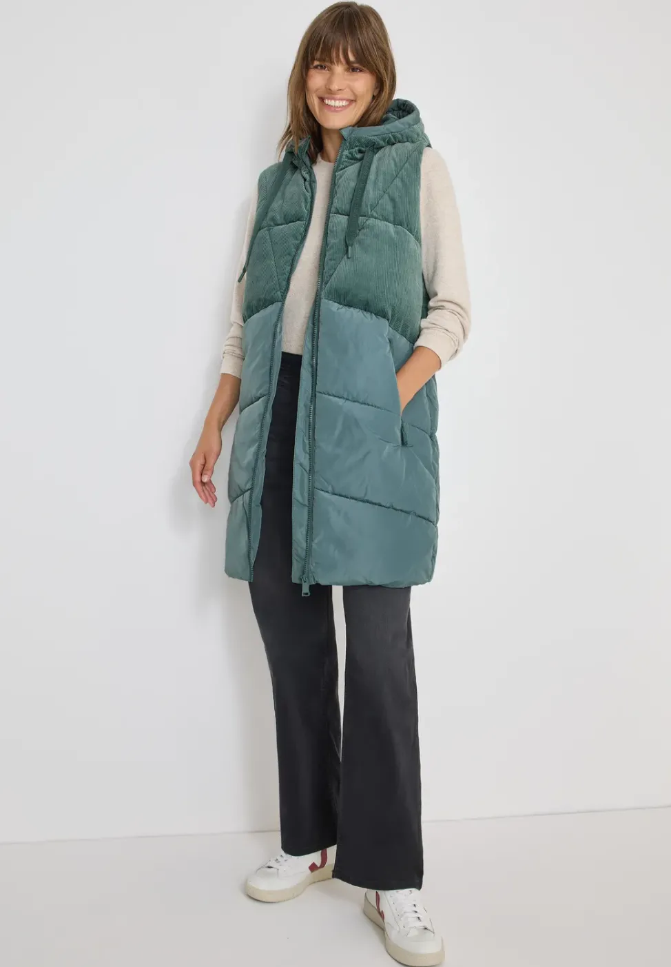 Cordmix Puffer Weste