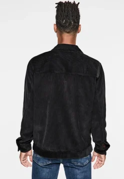 Cord-Overshirt mit Zipper