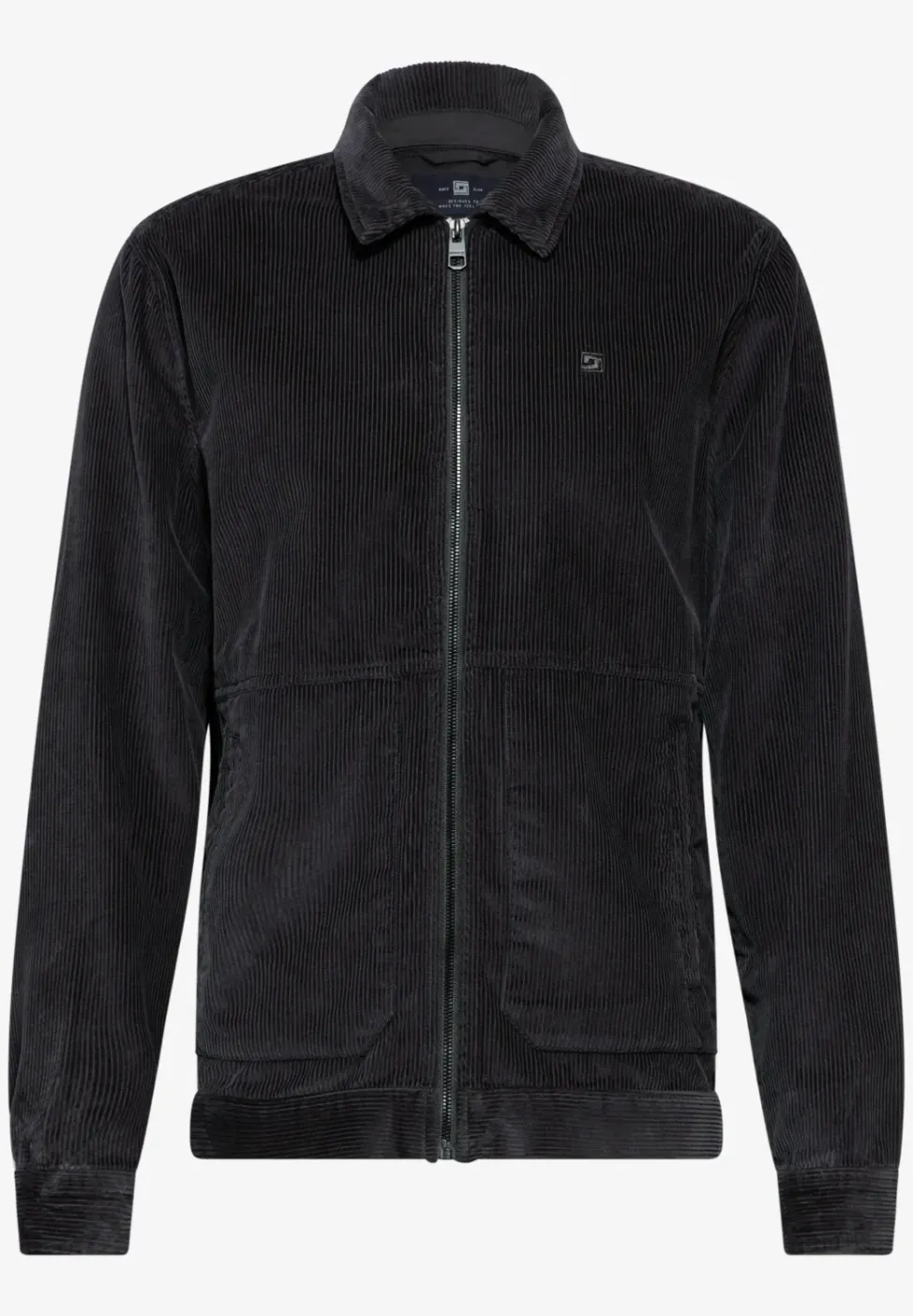Cord-Overshirt mit Zipper