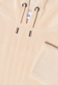 Cordshirt mit Kapuze