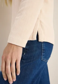 Cordshirt mit Kapuze