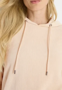 Cordshirt mit Kapuze