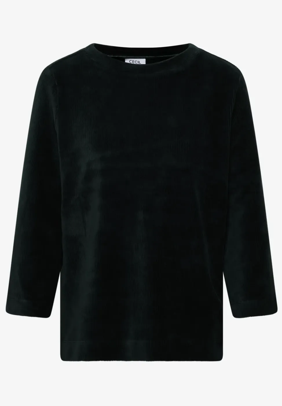 Cordshirt in Unifarbe