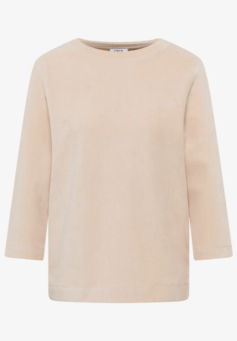 Cordshirt in Unifarbe